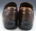 TOD'S sz 9 LEATHER STRAP LOAFERS MENS BROWN fits U