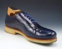 PRADA sz 7 PATENT LEATHER CAP TOE OXFORDS 2EE086 M