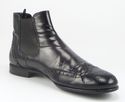 PRADA sz 7 LEATHER WINGTIP CHELSEA BOOTS 2TA014 ME