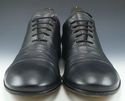 PRADA sz 9.5 LEATHER CAP TOE OXFORDS 2E2720 MENS B