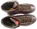 PRADA sz 7.5 LEATHER LUG SOLE HIKING BOOTS 1541 ME