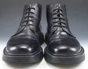 DOLCE & GABBANA sz 44 LEATHER LACE UP ANKLE BOOTS 