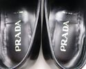 PRADA sz 8.5 PERFORATED LEATHER LOAFERS 2D0147 MEN