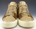 YSL sz 46.5 LEATHER & CALF HAIR HIGH TOP SNEAKERS 