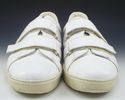 GUCCI sz 11.5 LEATHER DOUBLE STRAP SNEAKERS 138170