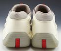 PRADA sz 10 PATENT LEATHER & MESH SNEAKERS PS0906 