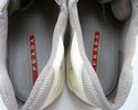 PRADA sz 10 PATENT LEATHER & MESH SNEAKERS PS0906 