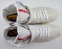 PRADA sz 12 ZIPPER & STRAP HIGH TOP SNEAKERS 4T264