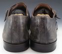 SANTONI sz 13 TANNER LEATHER MONK STRAP OXFORDS ME