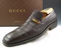 GUCCI sz 8.5 LEATHER APRON TOE LOAFER 1101544 MENS