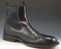 BRUNO MAGLI sz 8 LEATHER WINGTIP PULL ON BOOTS MEN