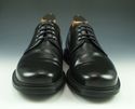 PRADA sz 7.5 LEATHER PLAIN TOE LACE UP OXFORDS 2E0