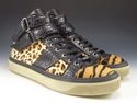 JIMMY CHOO sz 43.5 ANIMAL PRINT HIGH TOP SNEAKERS 