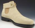 VERSACE sz 6.5 NUBUCK LEATHER GORED ANKLE BOOTS 11