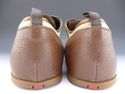 PRADA sz 7 CANVAS & LEATHER SNEAKER 4E0003 MENS BR