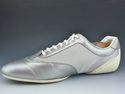 GUCCI sz 10.5 LEATHER & NYLON MESH SNEAKER 154023 