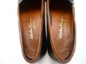 FERRAGAMO sz 10 B LEATHER KILTIE LOAFERS 00459 MEN