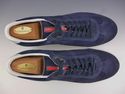 PRADA sz 10.5 SUEDE LACE UP SNEAKER 4E2431 MENS BL