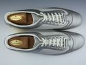 GUCCI sz 10.5 LEATHER & NYLON MESH SNEAKER 154023 