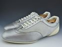 GUCCI sz 10.5 LEATHER & NYLON MESH SNEAKER 154023 