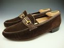 CHRISTIAN DIOR sz 9.5 SUEDE BIT LOAFERS 55038 MENS