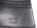 New - MONT BLANC LEATHER BI-FOLD WALLET MENS BLACK