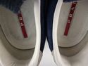 PRADA sz 10.5 SUEDE LACE UP SNEAKER 4E2431 MENS BL