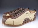 PRADA sz 7 CANVAS & LEATHER SNEAKER 4E0003 MENS BR