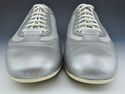 GUCCI sz 10.5 LEATHER & NYLON MESH SNEAKER 154023 