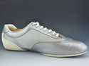 GUCCI sz 10.5 LEATHER & NYLON MESH SNEAKER 154023 