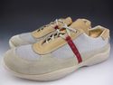 PRADA sz 7 SUEDE & NYLON MESH SNEAKER 204E1069 MEN