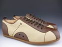 PRADA sz 7 CANVAS & LEATHER SNEAKER 4E0003 MENS BR