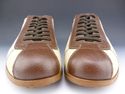 PRADA sz 7 CANVAS & LEATHER SNEAKER 4E0003 MENS BR