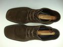 FERRAGAMO sz 11.5 SUEDE ANKLE BOOT UQ6151 MENS BRO