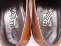 FERRAGAMO sz 9.5 LEATHER PLAIN TOE OXFORDS UG52526