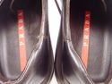 PRADA sz 40 LEATHER TEXTURED SOLE OXFORDS 3300 MEN