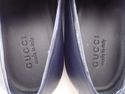 New - GUCCI sz 11 LEATHER LOGO PLATE LOAFERS 24749