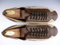 PRADA sz 7 CANVAS & LEATHER SNEAKER 4E0003 MENS BR