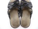 FERRAGAMO sz 7 TIRRENO LEATHER STRAP SANDALS TV370