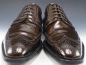 DOLCE & GABBANA sz 9 PATENT LEATHER WINGTIP OXFORD