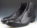 CHRISTIAN DIOR sz 44.5 LEATHER ANKLE BOOTS 8EBM ME