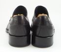 VERSACE sz 40.5 LEATHER CAP TOE OXFORDS MENS BLACK