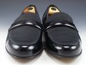 FERRAGAMO sz 10 EE DEAN TUXEDO LOAFERS HU23312 MEN