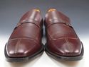 COLE HAAN sz 11.5 LEATHER SPLIT TOE STRAP LOAFERS 