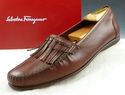 FERRAGAMO sz 9.5 INDIOS MOCCASIN TOE TASSEL LOAFER