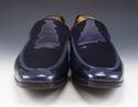 GUCCI sz 9 PATENT LEATHER APRON TOE LOAFERS 170340