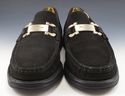 FERRAGAMO sz 8 JAZZ SUEDE GANCINO BIT LOAFERS UR29