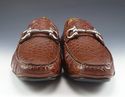 New - FERRAGAMO sz 7 PARIGI CROCODILE DRIVER MS290