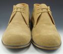 PRADA sz 8.5 SUEDE PLAIN TOE ANKLE BOOTS 2TF010 ME