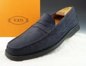 TOD'S sz 10 NUBUCK MOCCASIN TOE STRAP LOAFER MENS 